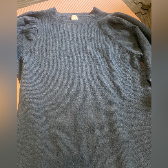 NWOT A New Day Blue Puff Sleeve Sweater Dress XS - Picture 5 of 7